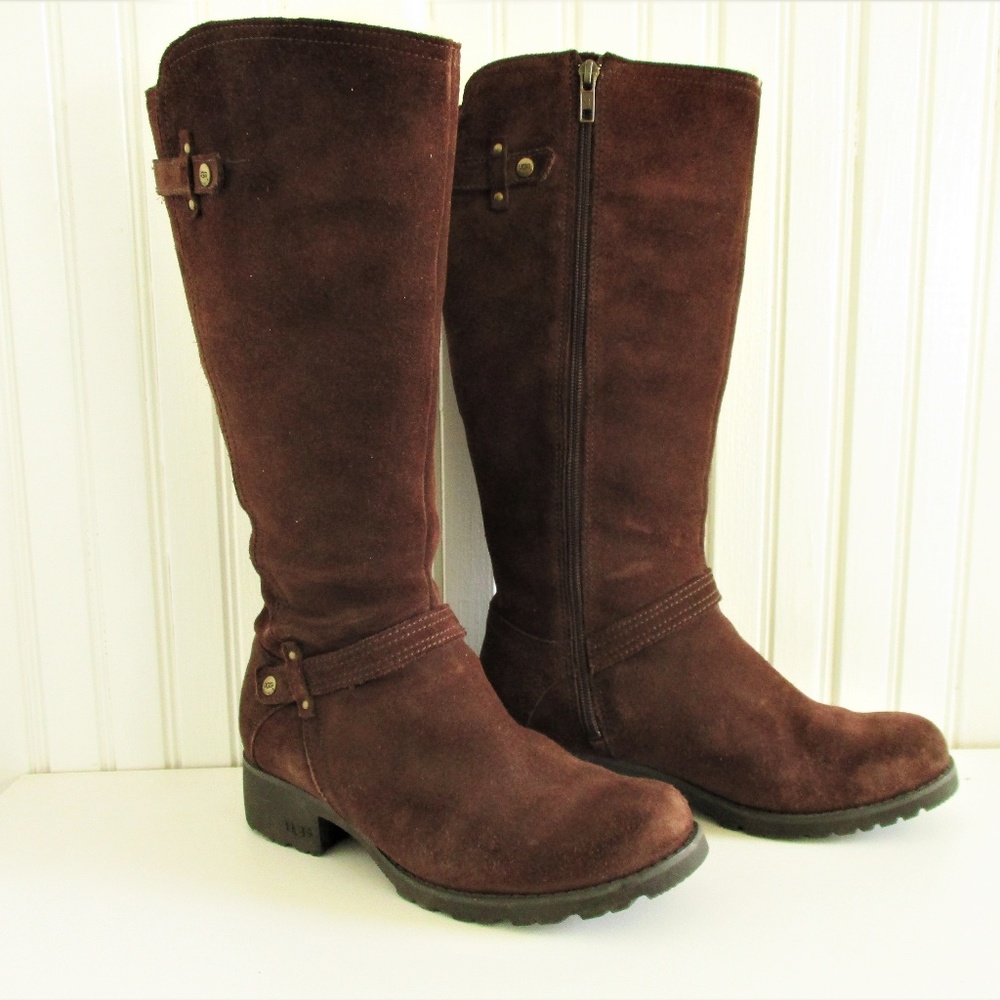 Ugg Jillian 1917 Tall Brown Suede Sheerling Boot